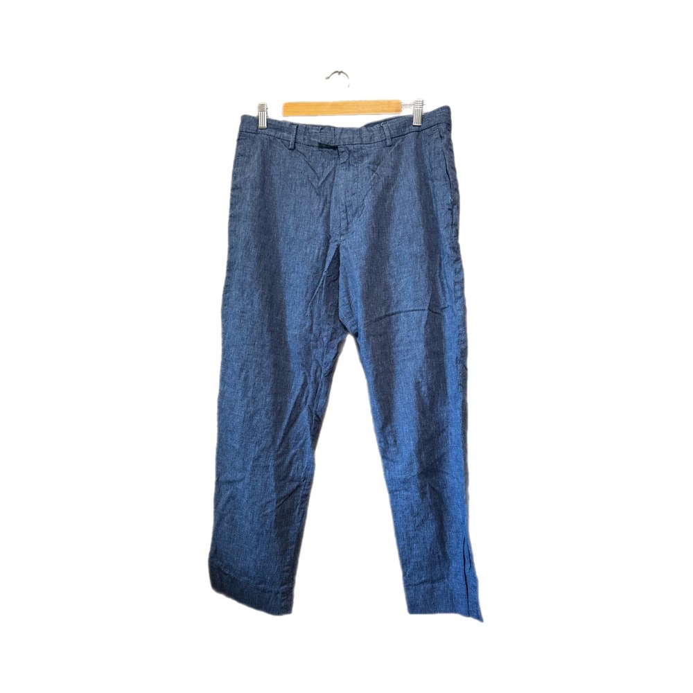 Banana Republic Pants Mens 33x30 Blue Excellent Linen Cotton Standard Fit